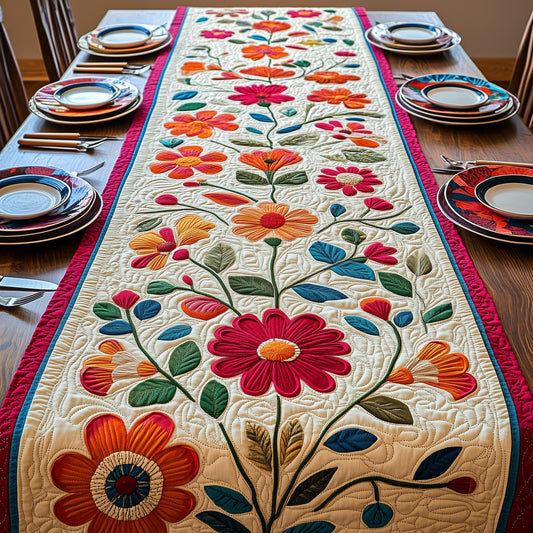Mexican Garden Charm Quilted Table Runner GFTOTP5890
