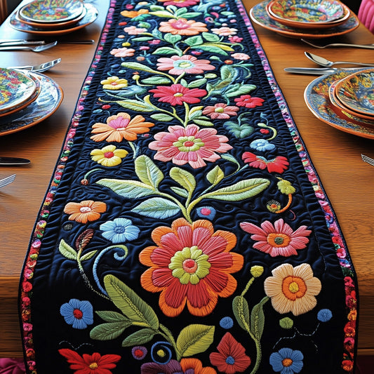 Mexican Garden Charm Quilted Table Runner GFTOTP5891