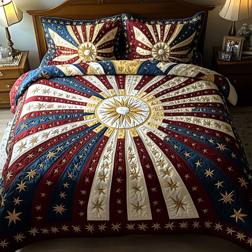 American Radiance 3-Piece Quilted Bedding Set GFTOTP5915