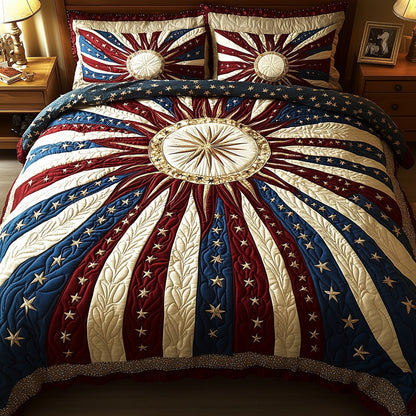 American Radiance 3-Piece Quilted Bedding Set GFTOTP5916