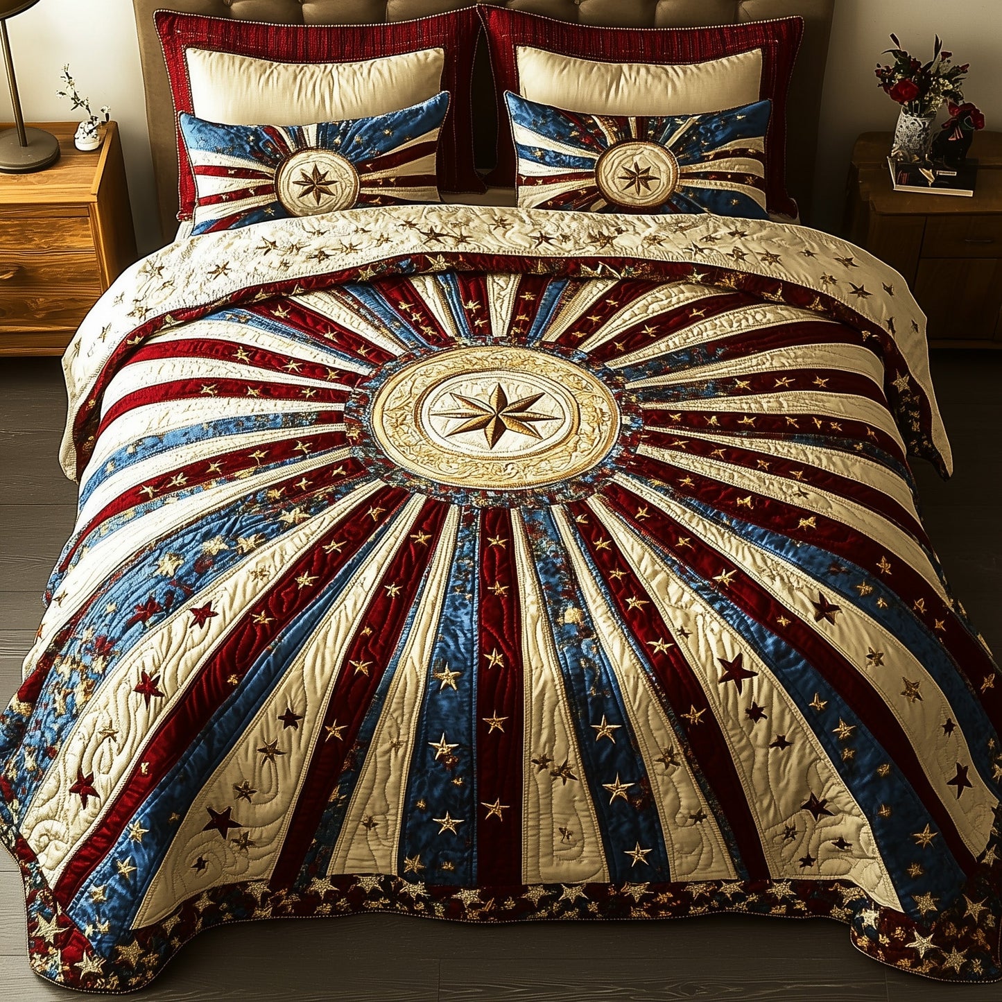 American Radiance 3-Piece Quilted Bedding Set GFTOTP5917