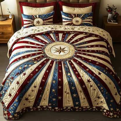 American Radiance 3-Piece Quilted Bedding Set GFTOTP5917