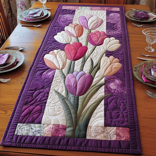 Spring Bloom Tulip Quilted Table Runner GFTOTP5931