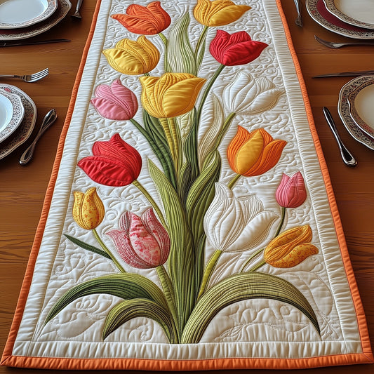 Spring Bloom Tulip Quilted Table Runner GFTOTP5934