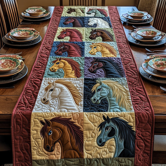 Rustic Stallion Charm Quilted Table Runner GFTOTP5936