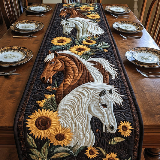 Rustic Stallion Charm Quilted Table Runner GFTOTP5939