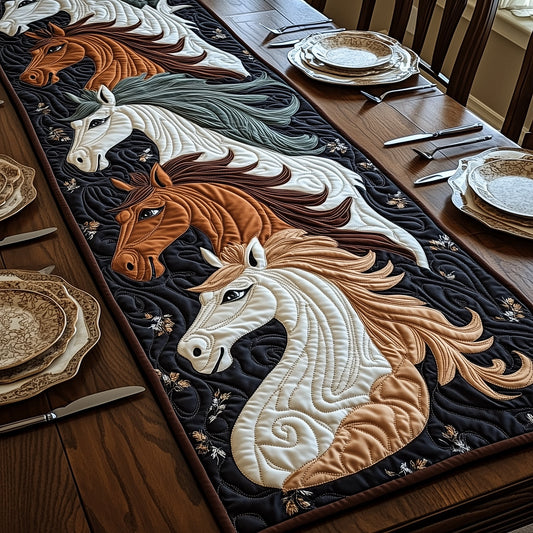 Rustic Stallion Charm Quilted Table Runner GFTOTP5940