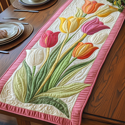 Spring Bloom Tulip Quilted Table Runner GFTOTP5959
