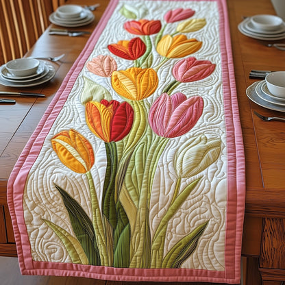 Spring Bloom Tulip Quilted Table Runner GFTOTP5960