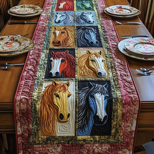 Rustic Stallion Charm Quilted Table Runner GFTOTP5963