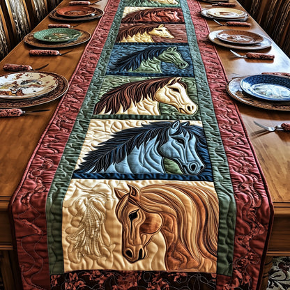Rustic Stallion Charm Quilted Table Runner GFTOTP5964