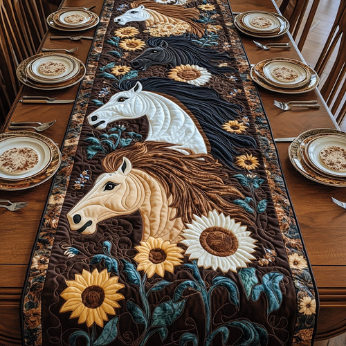 Rustic Stallion Charm Quilted Table Runner GFTOTP5967