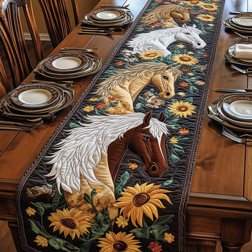Rustic Stallion Charm Quilted Table Runner GFTOTP5968