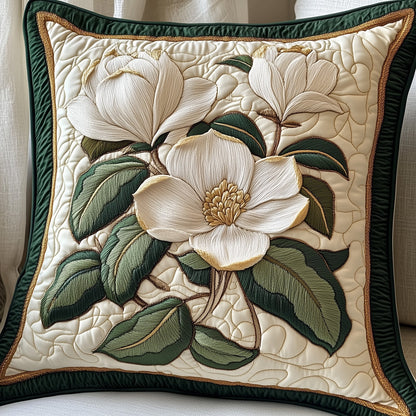 Elegant Magnolia Quilted Pillow Case GFTOTP5992