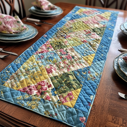 Blossom Patchwork Charm Quilted Table Runner GFTOTP5997