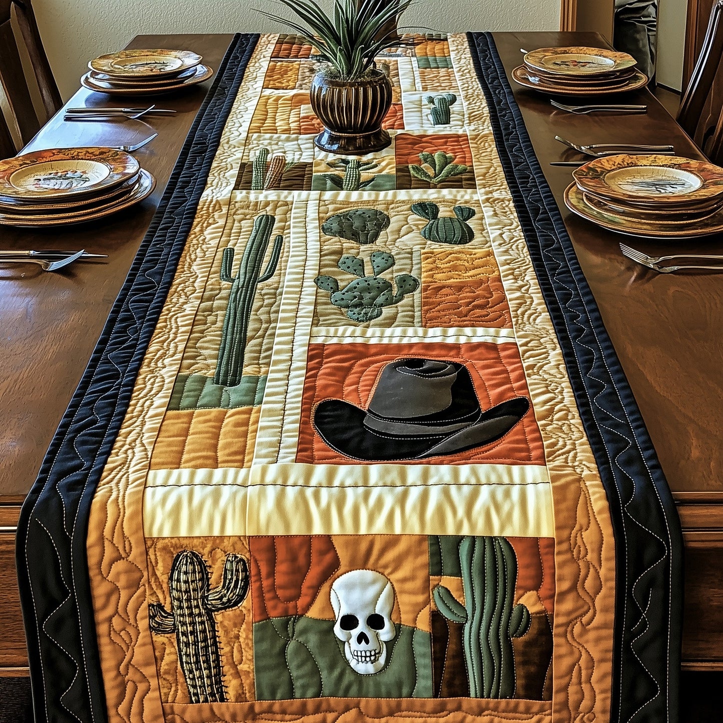Southwest Spirit Quilted Table Runner GFTOTP6016