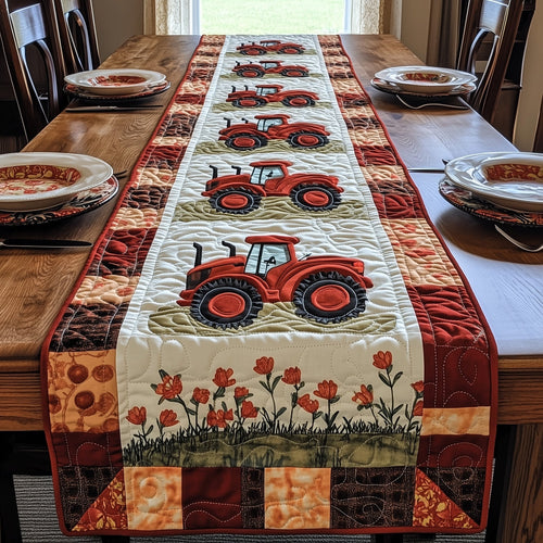 Rustic Farm Tractor Quilted Table Runner GFTOTP6054