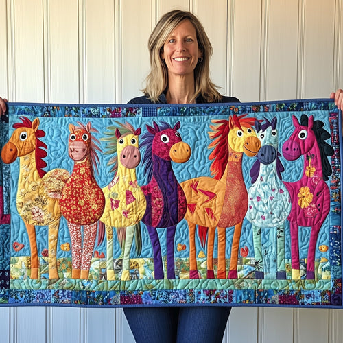 Silly Horse Quilted Table Runner GFTOTP6061