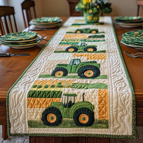 Rustic Farm Tractor Quilted Table Runner GFTOTP6064