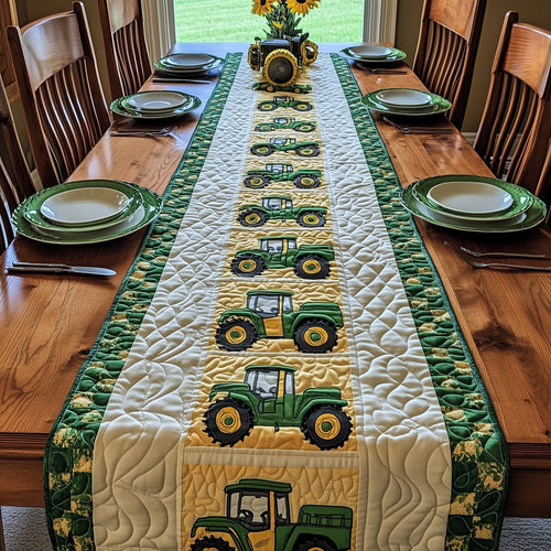 Rustic Farm Tractor Quilted Table Runner GFTOTP6065