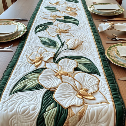 Elegant Orchid Bloom Quilted Table Runner GFTOTP6095