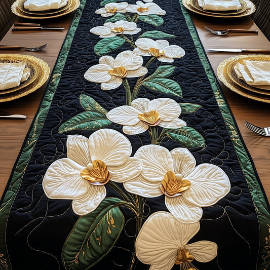 Elegant Orchid Bloom Quilted Table Runner GFTOTP6097