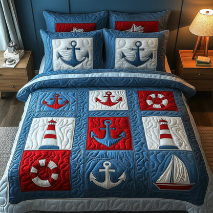 Ocean Breeze 3-Piece Quilted Bedding Set GFTOTP6100