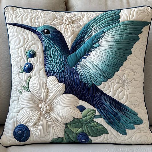Winter Hummingbird Quilted Pillow Case GFTOTP6111