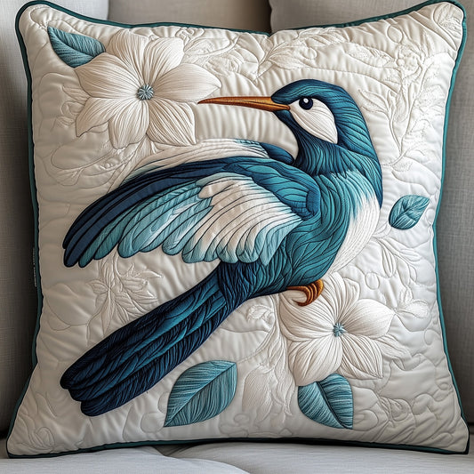 Winter Hummingbird Quilted Pillow Case GFTOTP6114