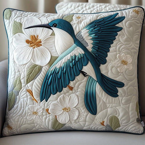Winter Hummingbird Quilted Pillow Case GFTOTP6115