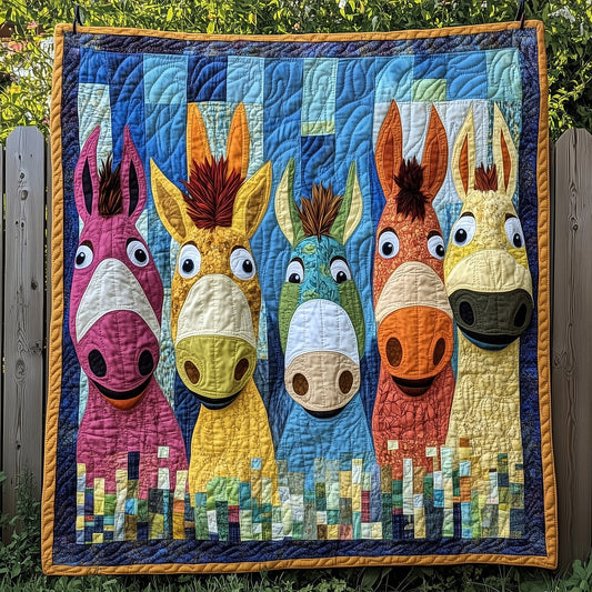 Whimsical Donkey Quilted Blanket GFTOTP6160
