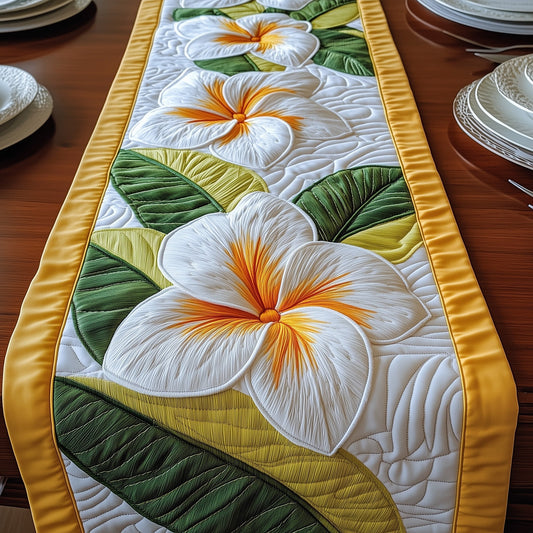 Plumeria Island Quilted Table Runner GFTOTP6182