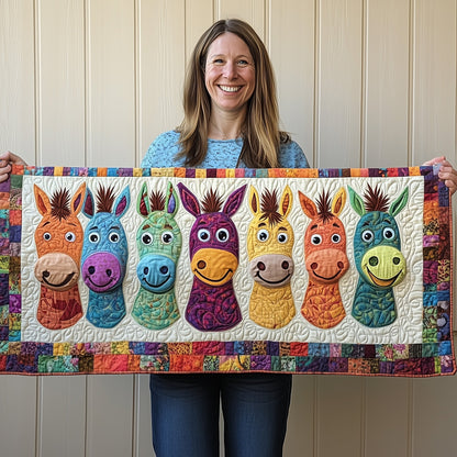 Playful Donkey Quilted Table Runner GFTOTP6221