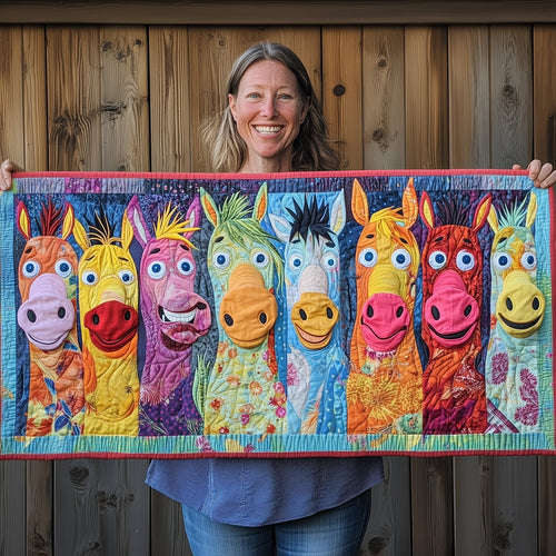 Playful Donkey Quilted Table Runner GFTOTP6222