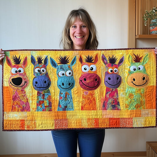 Playful Donkey Quilted Table Runner GFTOTP6224