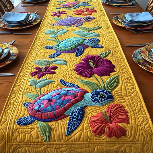 Tropical Turtle Quilted Table Runner GFTOTP6225