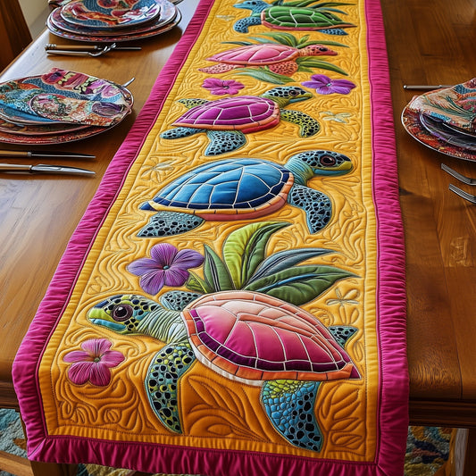 Tropical Turtle Quilted Table Runner GFTOTP6226