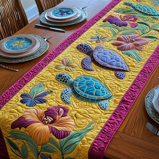 Tropical Turtle Quilted Table Runner GFTOTP6227