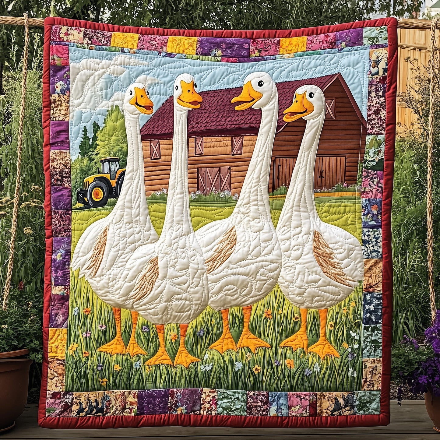 Goose Meadow Quilted Blanket GFTOTP6238