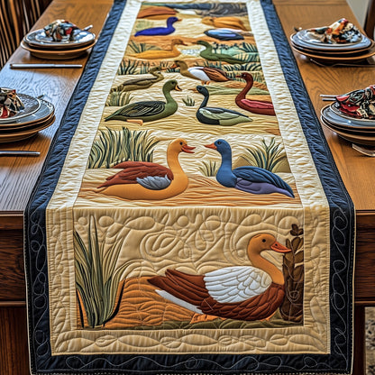 Rustic Duck Parade Quilted Table Runner GFTOTP6247