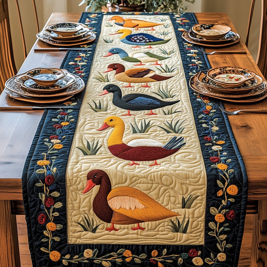Rustic Duck Parade Quilted Table Runner GFTOTP6248