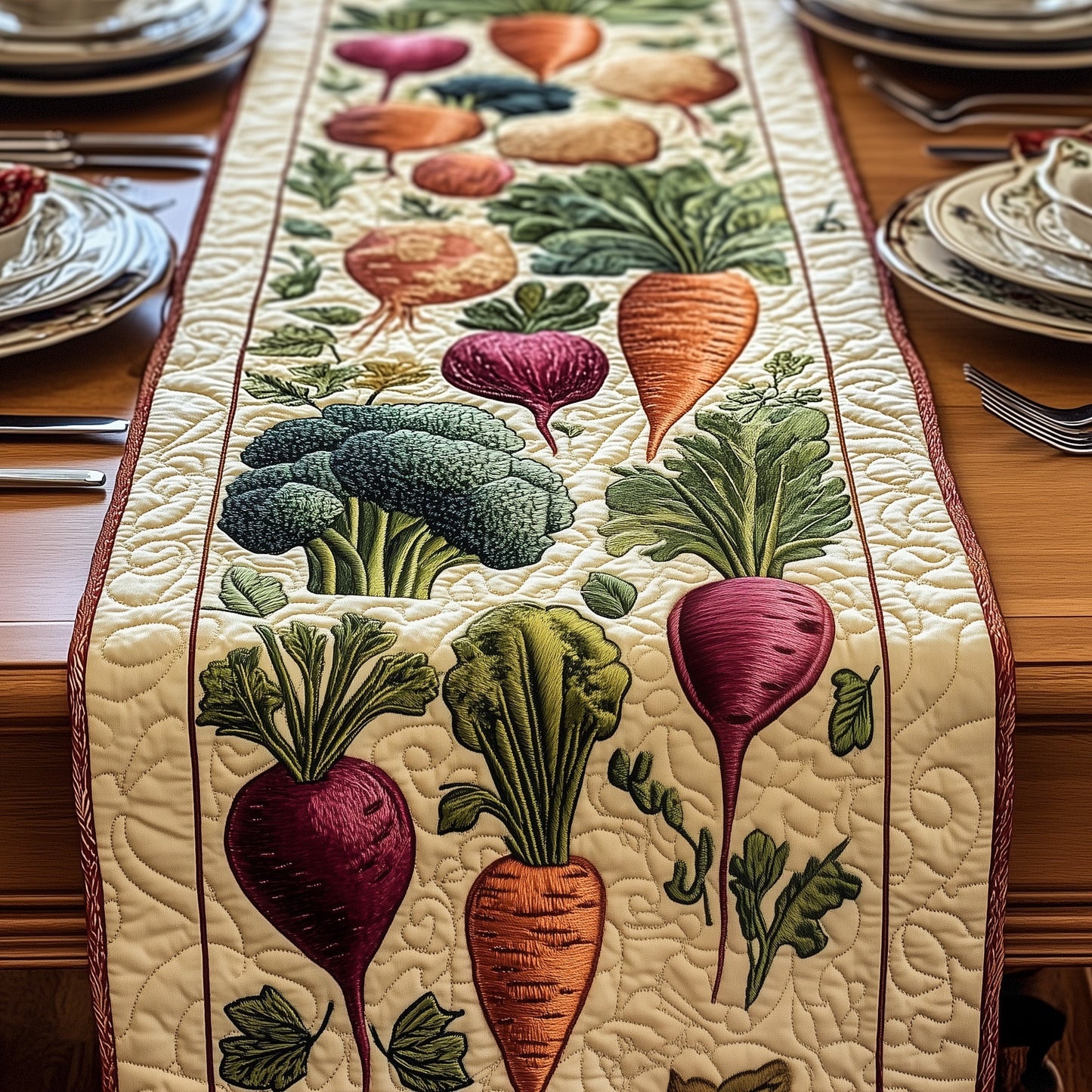 Veggie Patch Quilted Table Runner GFTOTP6260