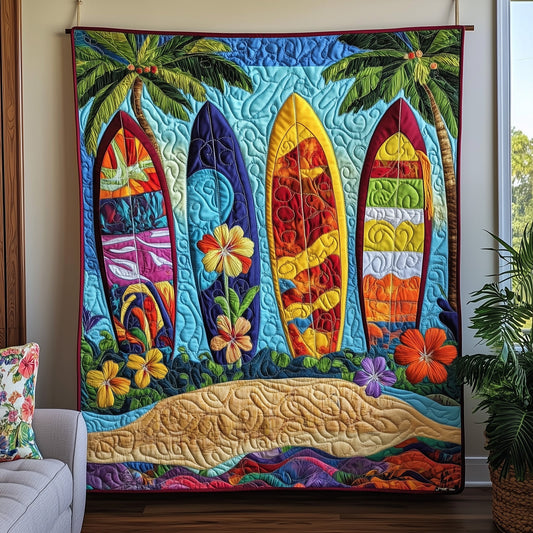 Aloha Surfboard Quilted Blanket GFTOTP6265