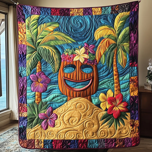 Tiki Head Quilted Blanket GFTOTP6271