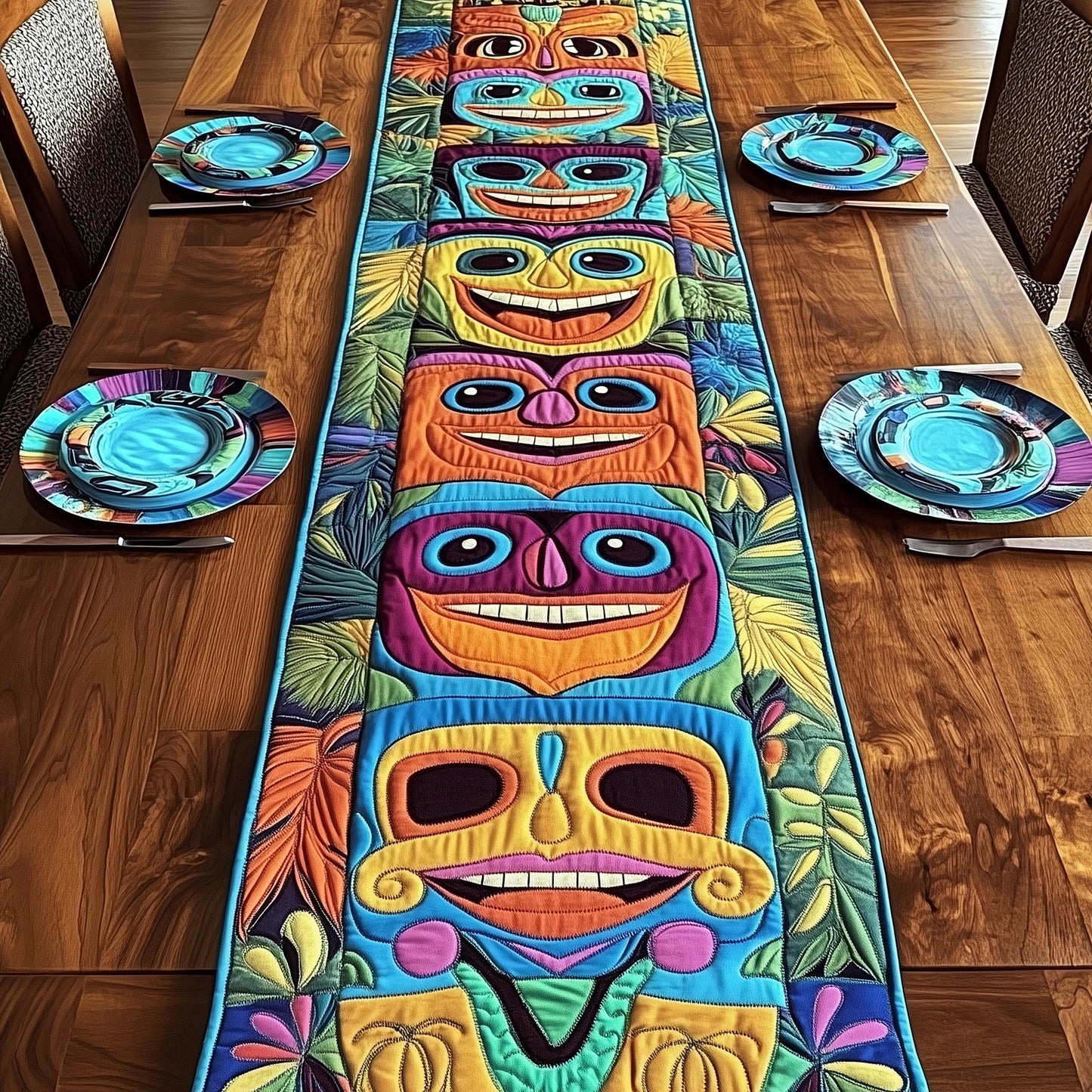 Tiki Charm Quilted Table Runner GFTOTP6303