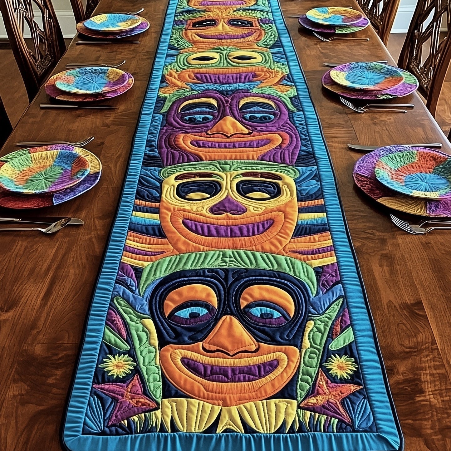 Tiki Charm Quilted Table Runner GFTOTP6304