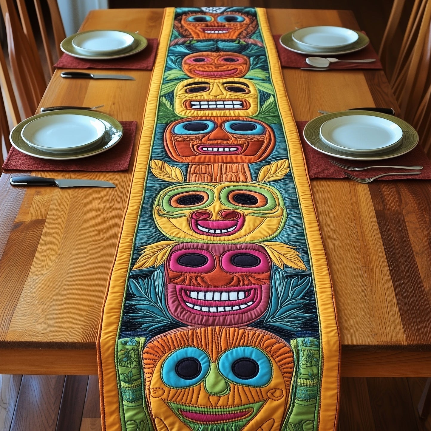 Tiki Charm Quilted Table Runner GFTOTP6307
