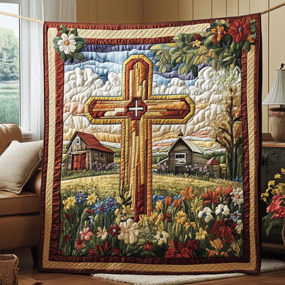 Graceful Cross Quilted Blanket GFTOTP6327