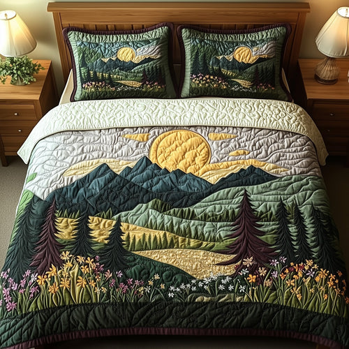 Forest Spirit 3-Piece Quilted Bedding Set GFTOTP6430