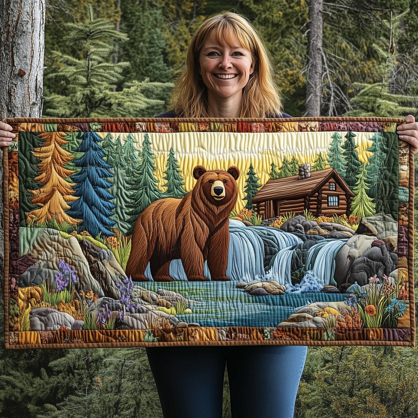 Forest Spirit Quilted Table Runner GFTOTP6442